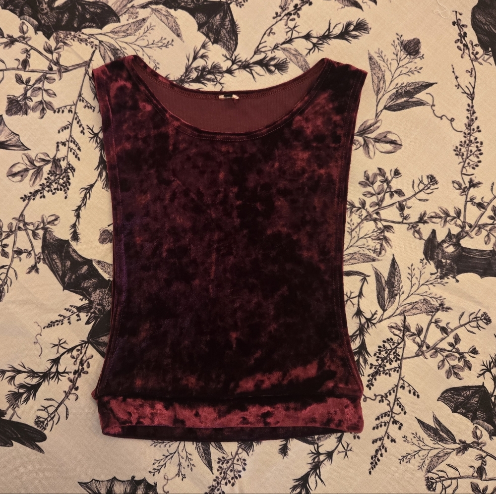 Vintage Red Velvet Tank